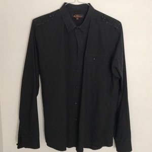 Ben Sherman military shirt with matching tie.